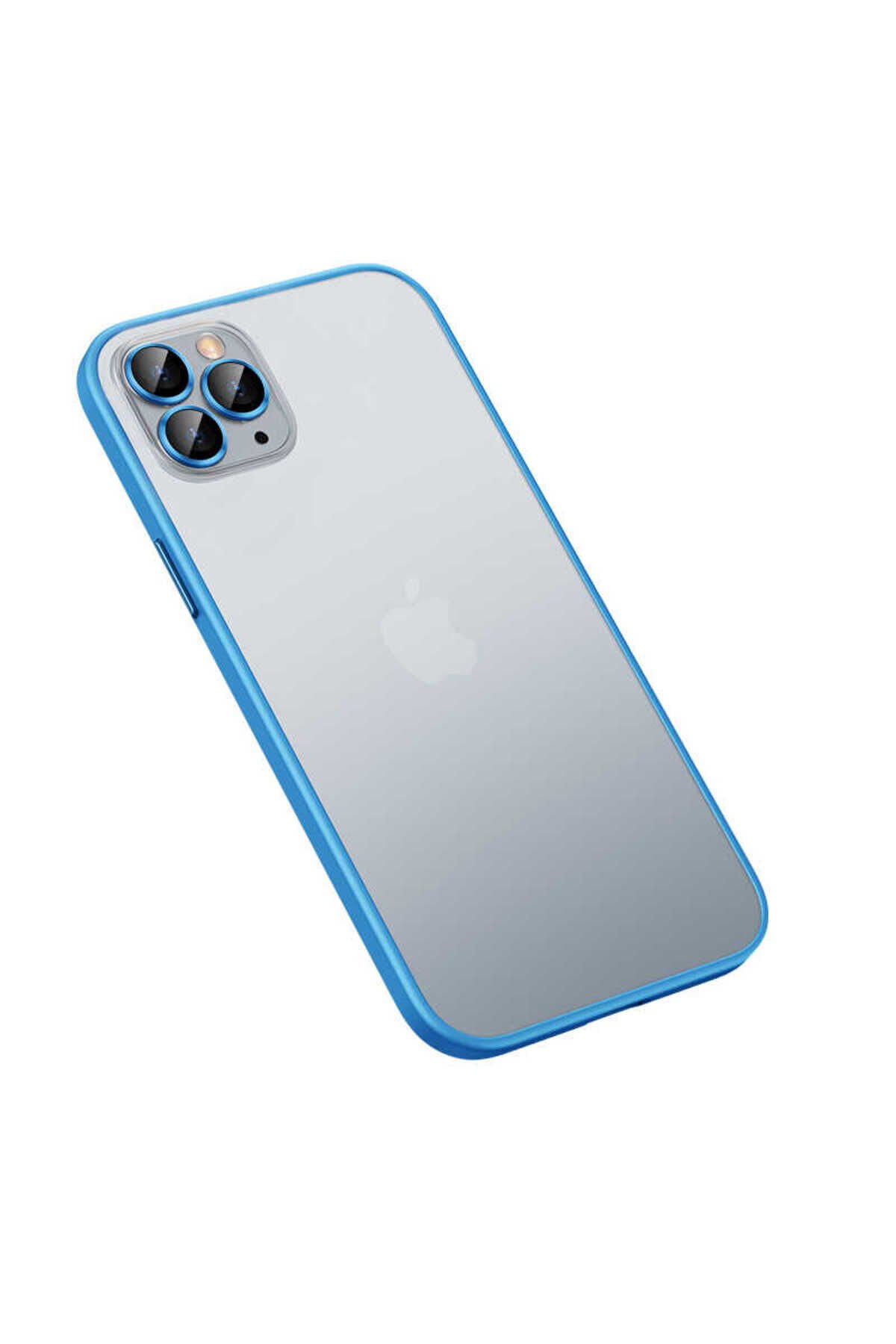 iPhone 13 Pro Uyumlu BSAY Retro Kılıf-Yeşil Mavi
