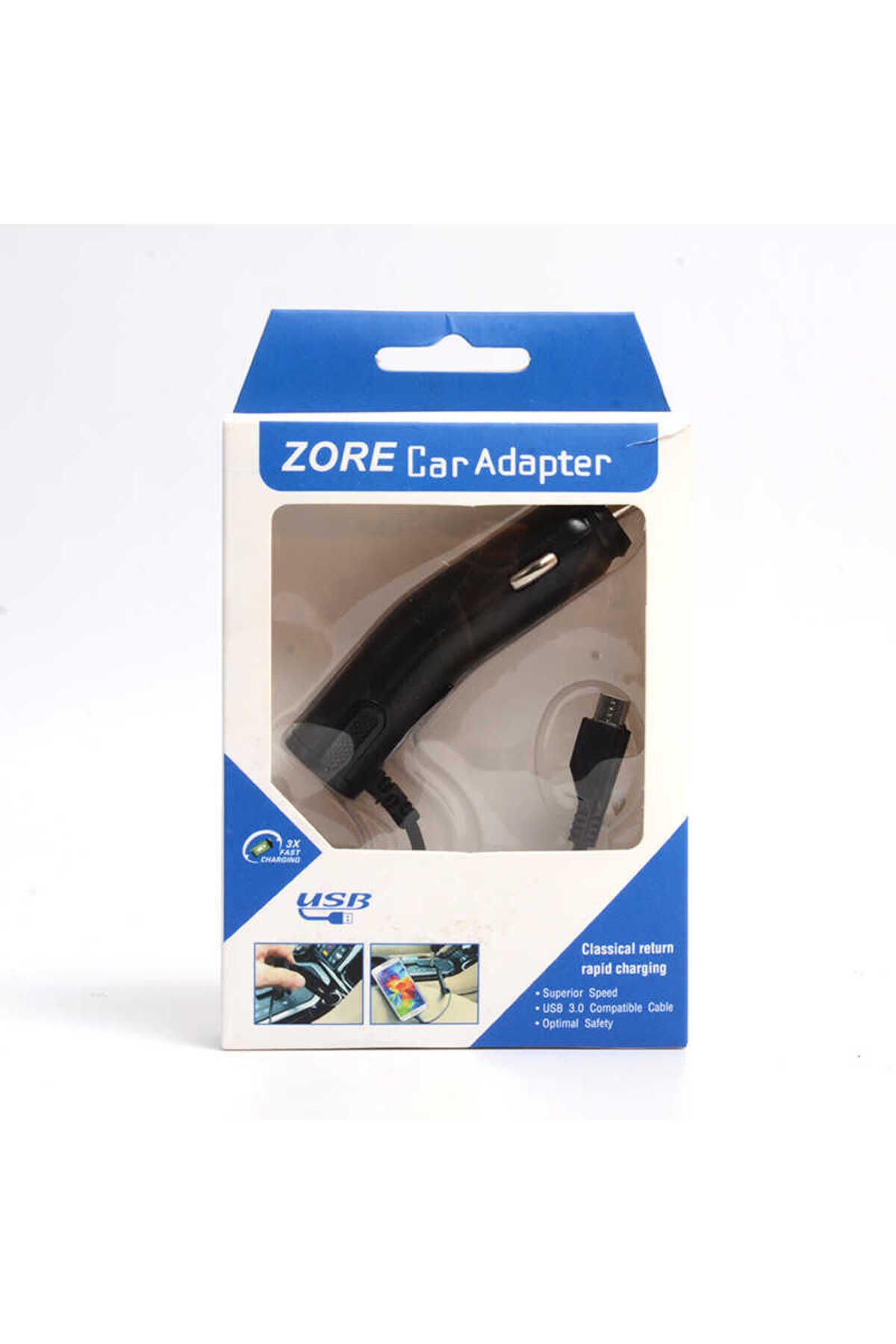 BSAY 800 Mah Kablolu Araç Şarj Aleti - Siyah Siyah