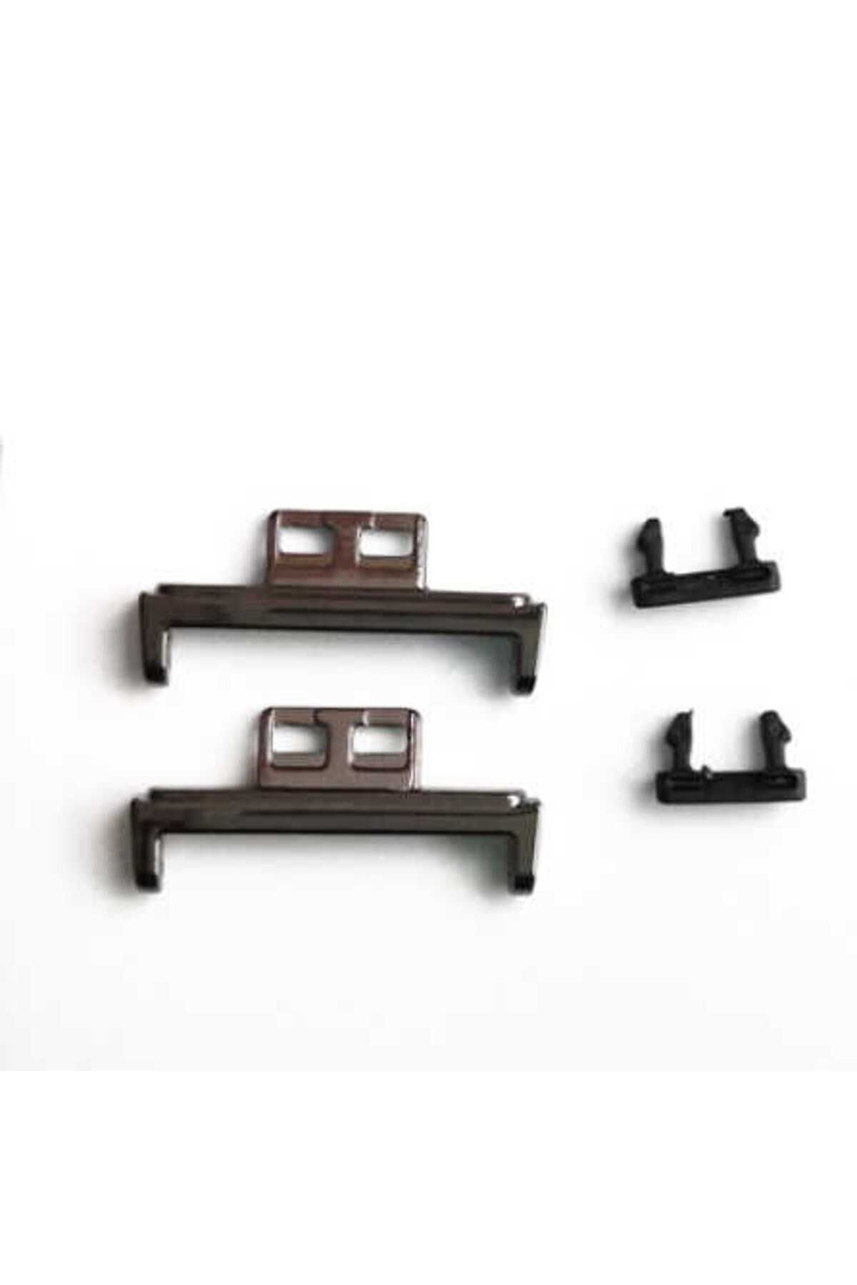 Huawei Watch Fit Metal Kordon Dönüştürücü BSAY- Siyah Gümüş