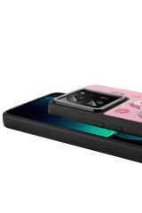 Mi 13T Pro Kılıf Parlayan Kabartmalı İkonik Figürlü GZST Amas Silikon Kapak - Pembe Mor