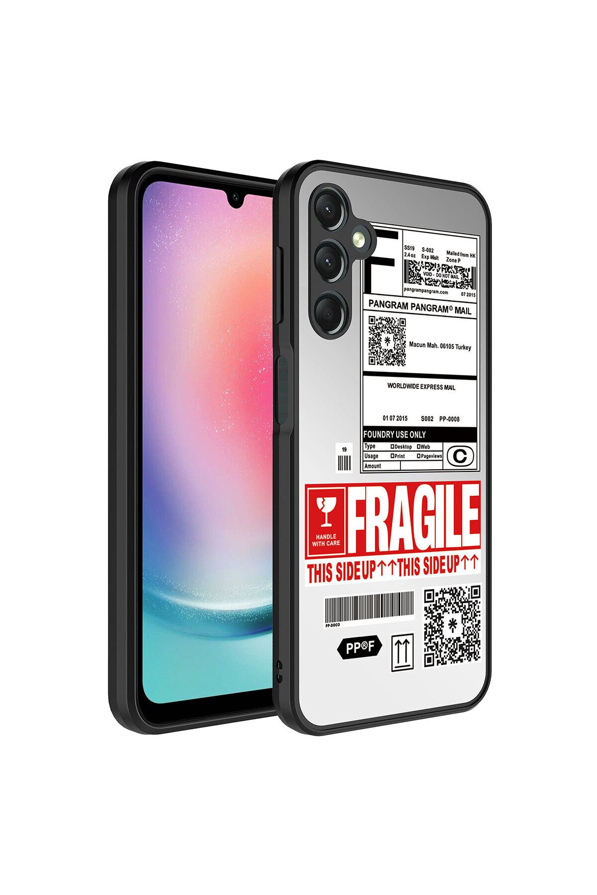 Galaxy A24 Kılıf Aynalı Desenli Kamera Korumalı Parlak BSAY Mirror Kapak - Süper Anne Pati