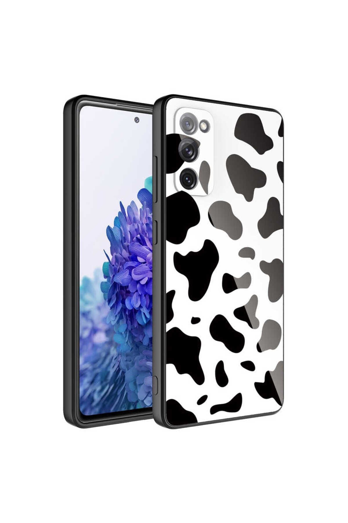 Galaxy S20 FE Uyumlu Kamera Korumalı Desenli Sert Silikon GZST Epoksi Kılıf-NO7 No7