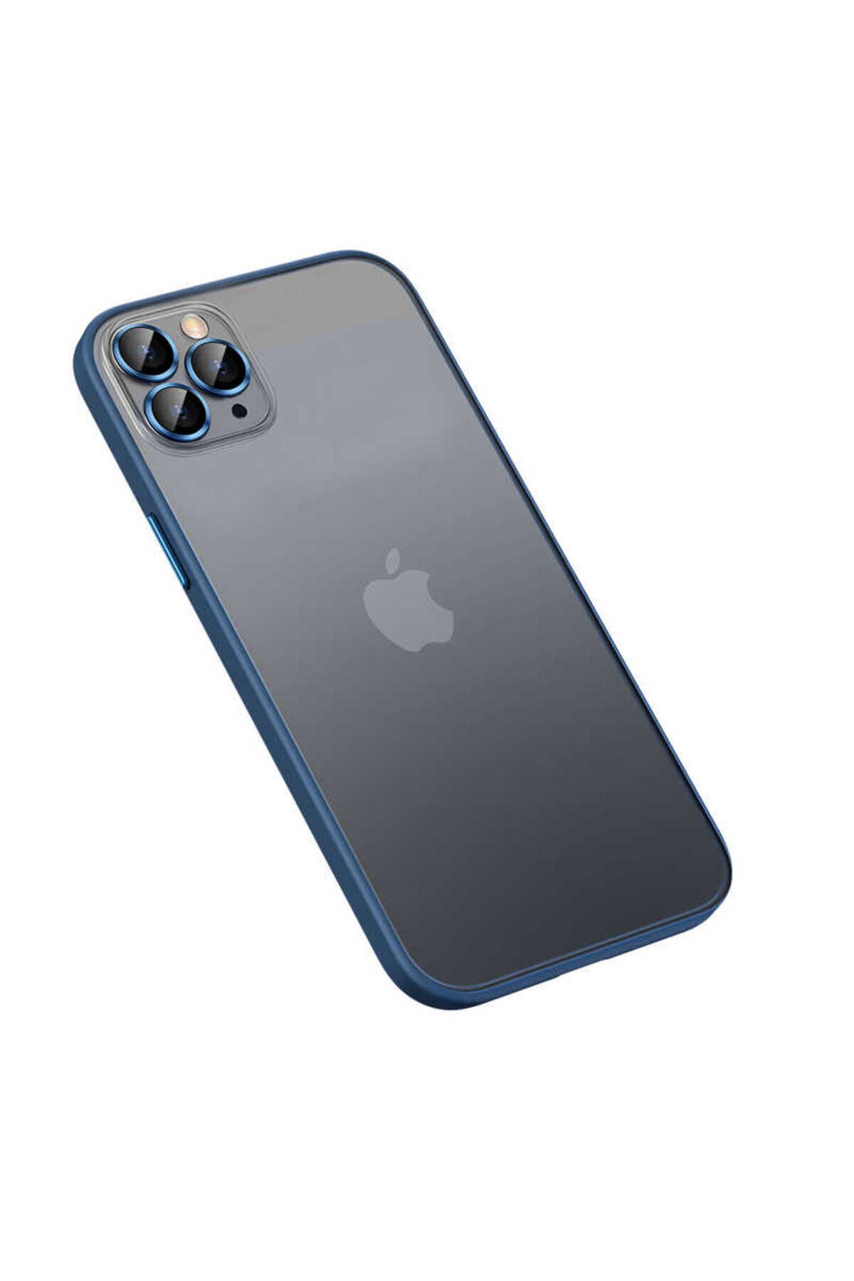 iPhone 13 Pro Uyumlu BSAY Retro Kılıf-Yeşil Lacivert