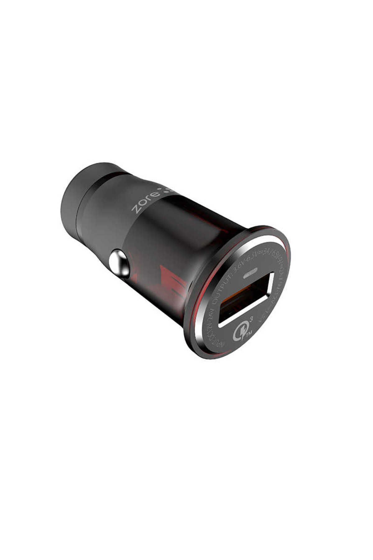 BSAY ZR-C304Q Micro Araç Şarj Seti - Siyah Siyah