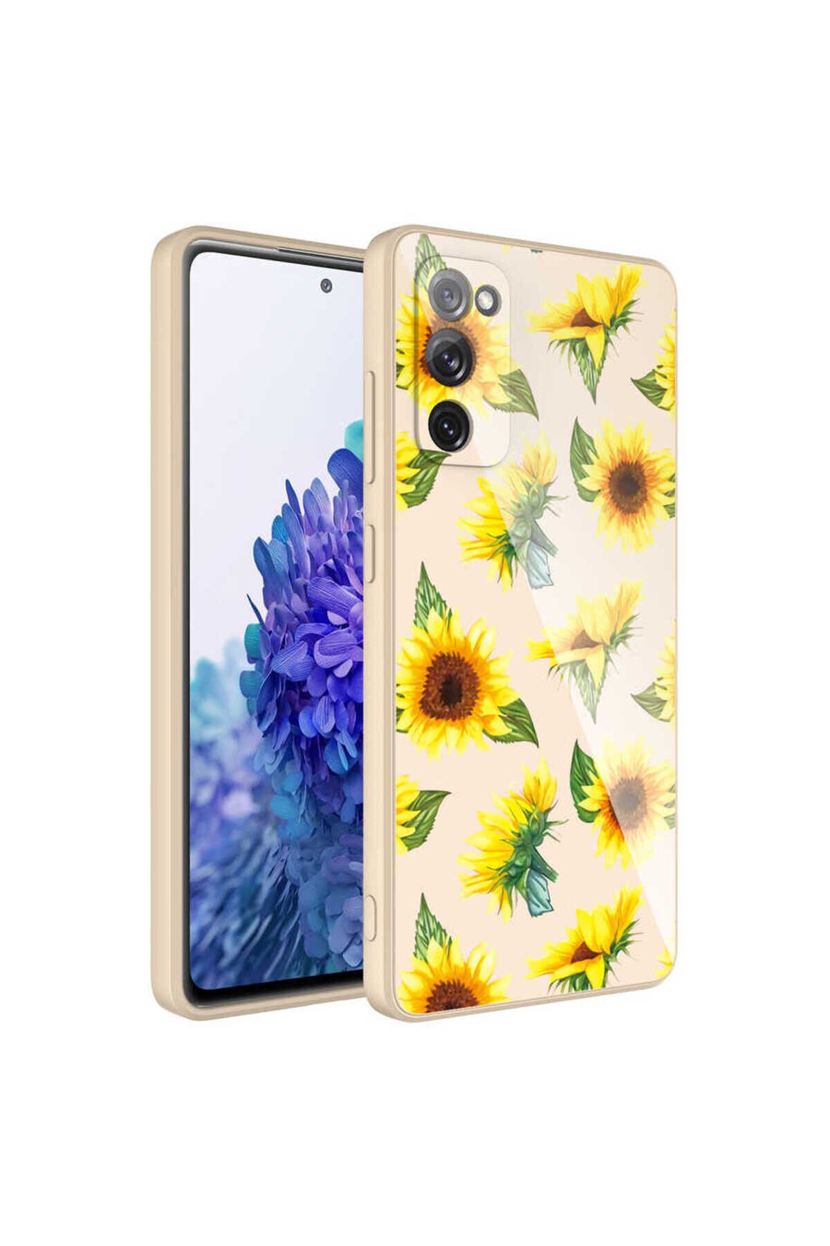 Galaxy S20 FE Uyumlu Kamera Korumalı Desenli Sert Silikon GZST Epoksi Kılıf-NO7 No2