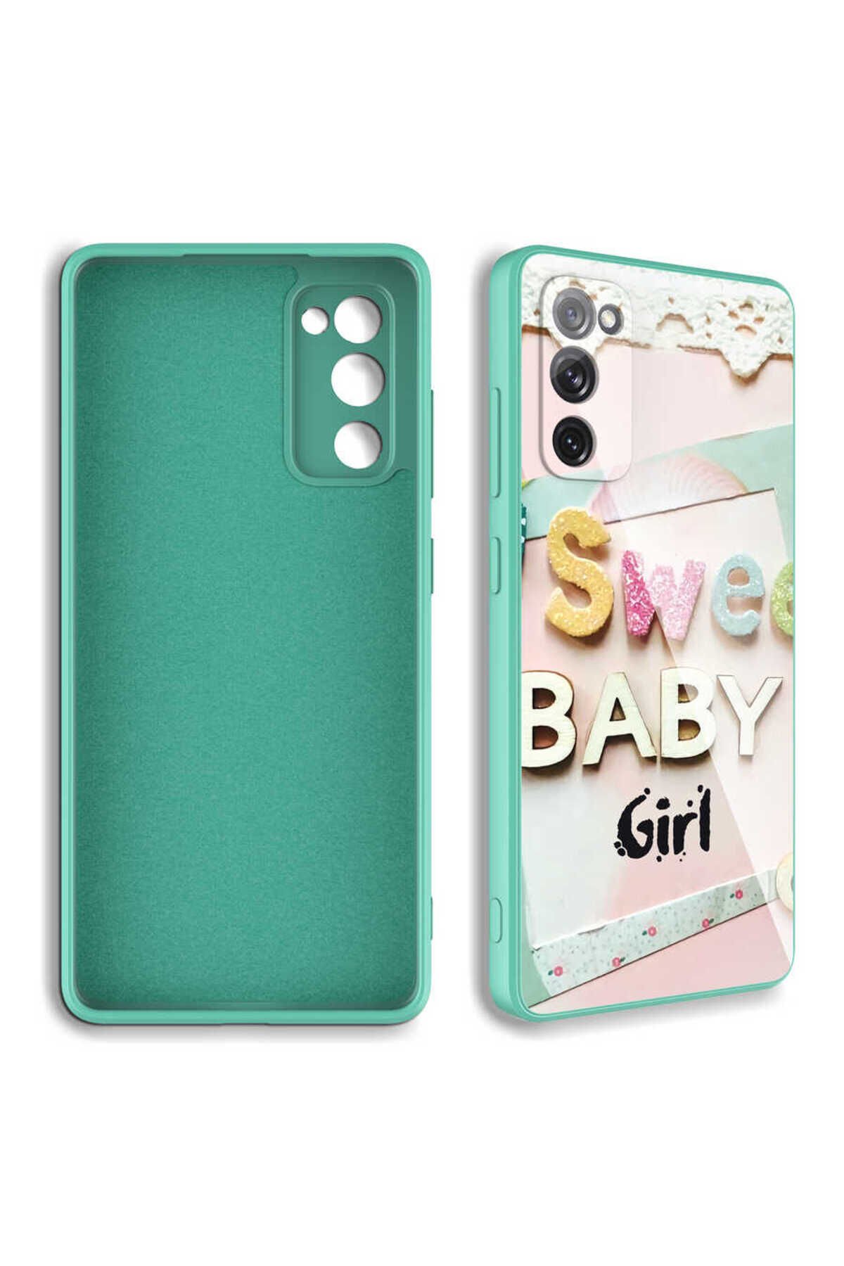 Galaxy S20 FE Uyumlu Kamera Korumalı Desenli Sert Silikon GZST Epoksi Kılıf-NO7 No2