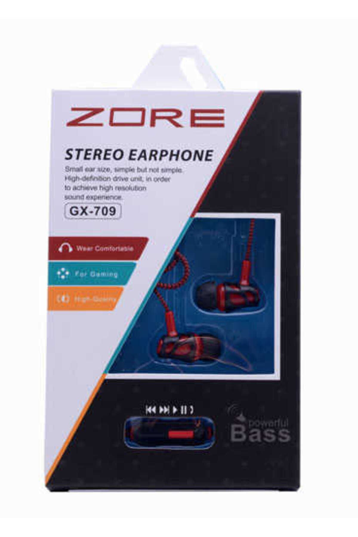 Zore GX-709 Mp3 Stereo Kulaklık - Mavi Mavi