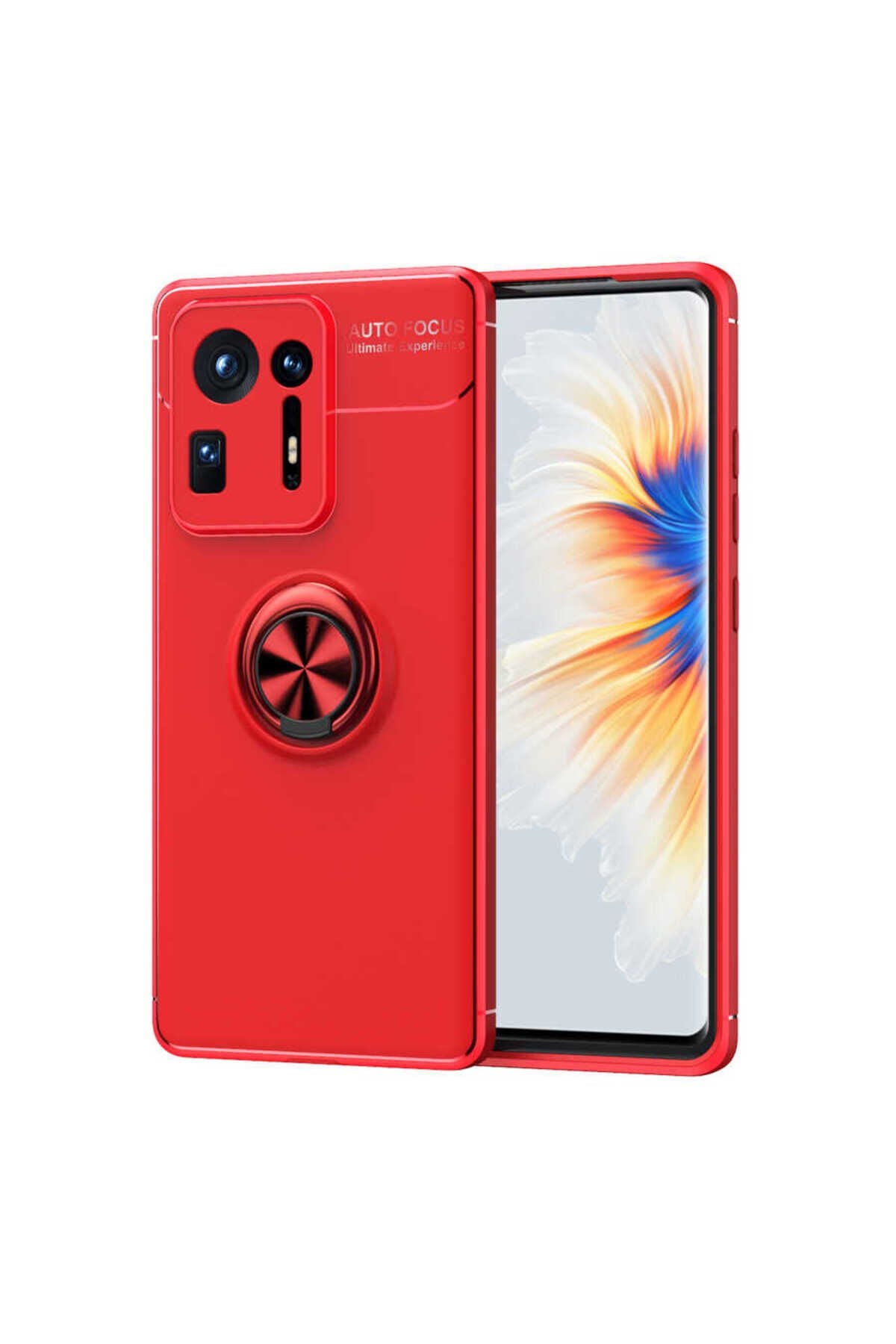 Mi Mix 4 Kılıf BSAY Ravel Silikon Kapak - Mavi Kırmızı