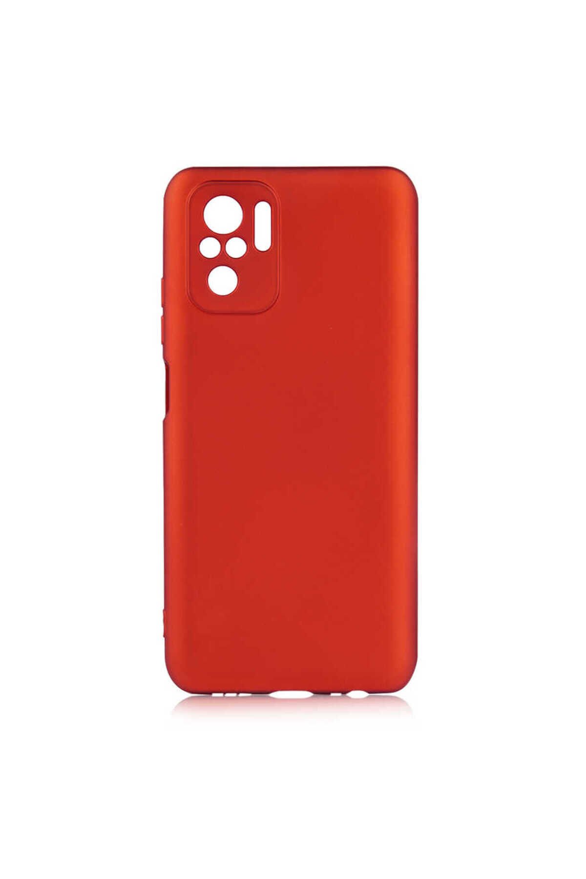 Poco M5S Kılıf ZPRB Premier Silikon Kapak - Kırmızı Kırmızı