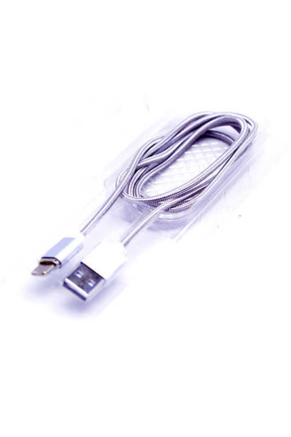 Gri Metal Manyetic Uçlu Lightning Usb Kablo-BSAY Gri