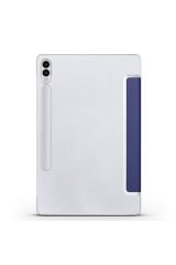 Galaxy Tab S9 FE Plus Uyumlu BSAY Smart Cover Standlı 1-1 Kılıf-Pembe Siyah