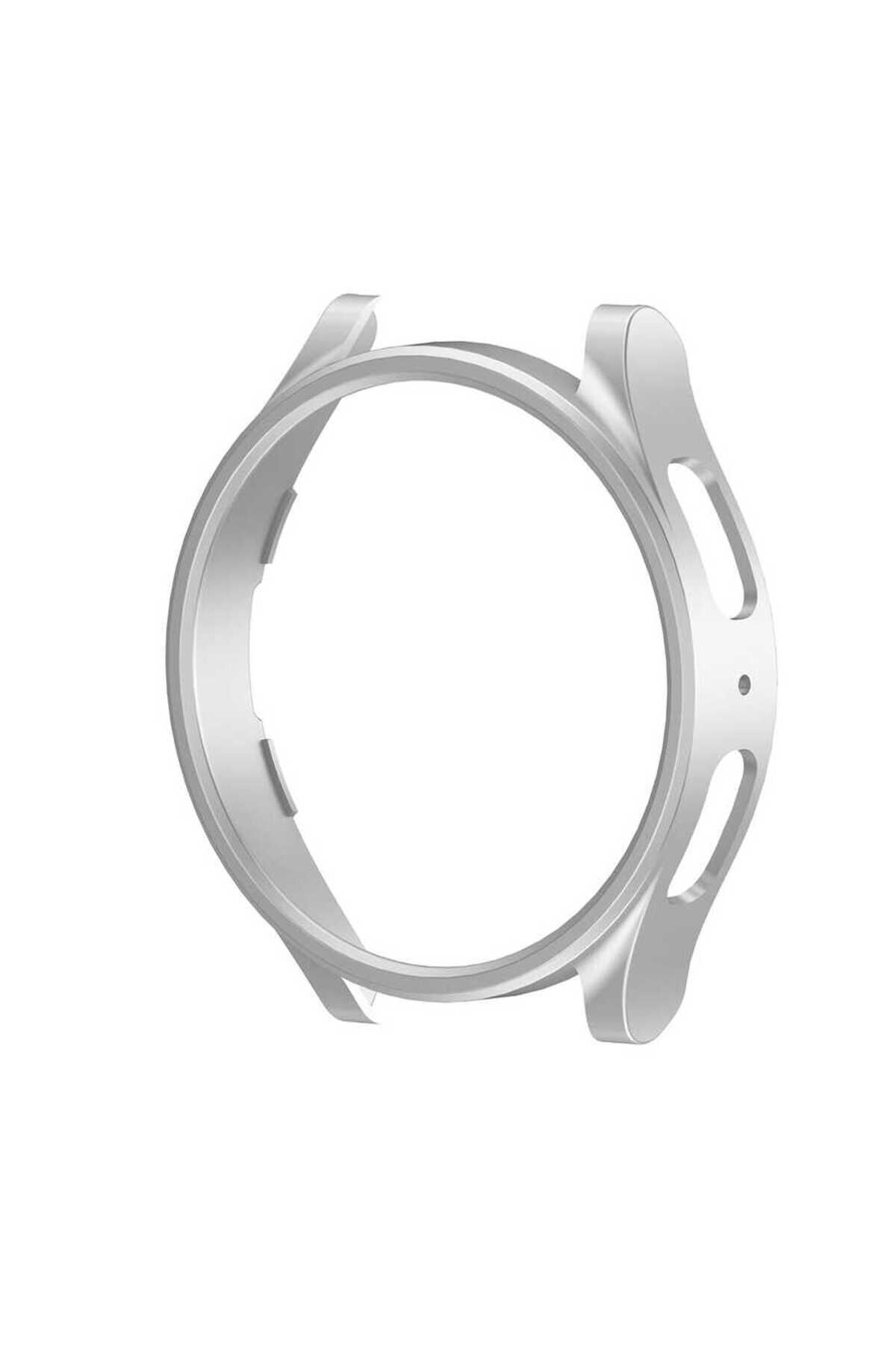 Galaxy Watch 5 Pro 45mm Sert PC Kasa Koruyucu BSAY Watch Gard 16 - Siyah Gümüş