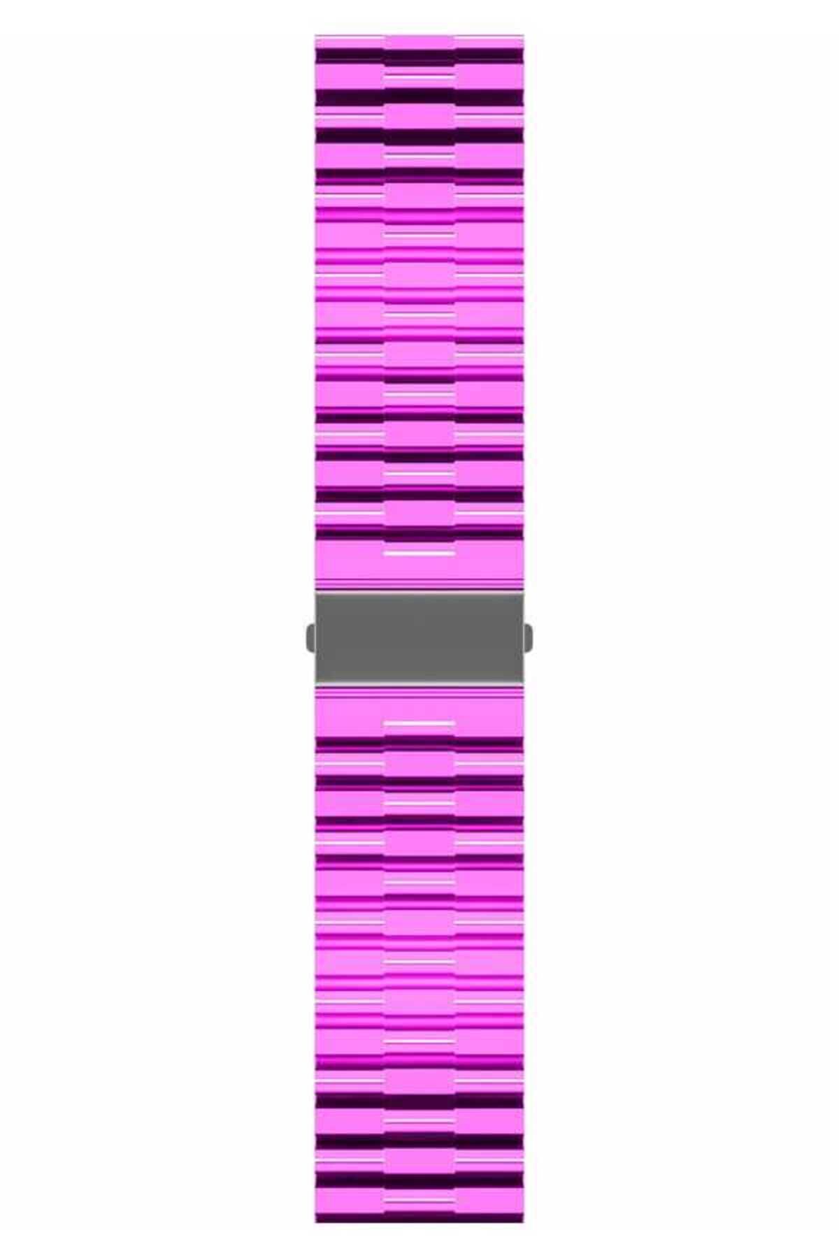 Galaxy Watch 42mm Uyumlu KRD-27 20mm VEYS Kordon Pembe