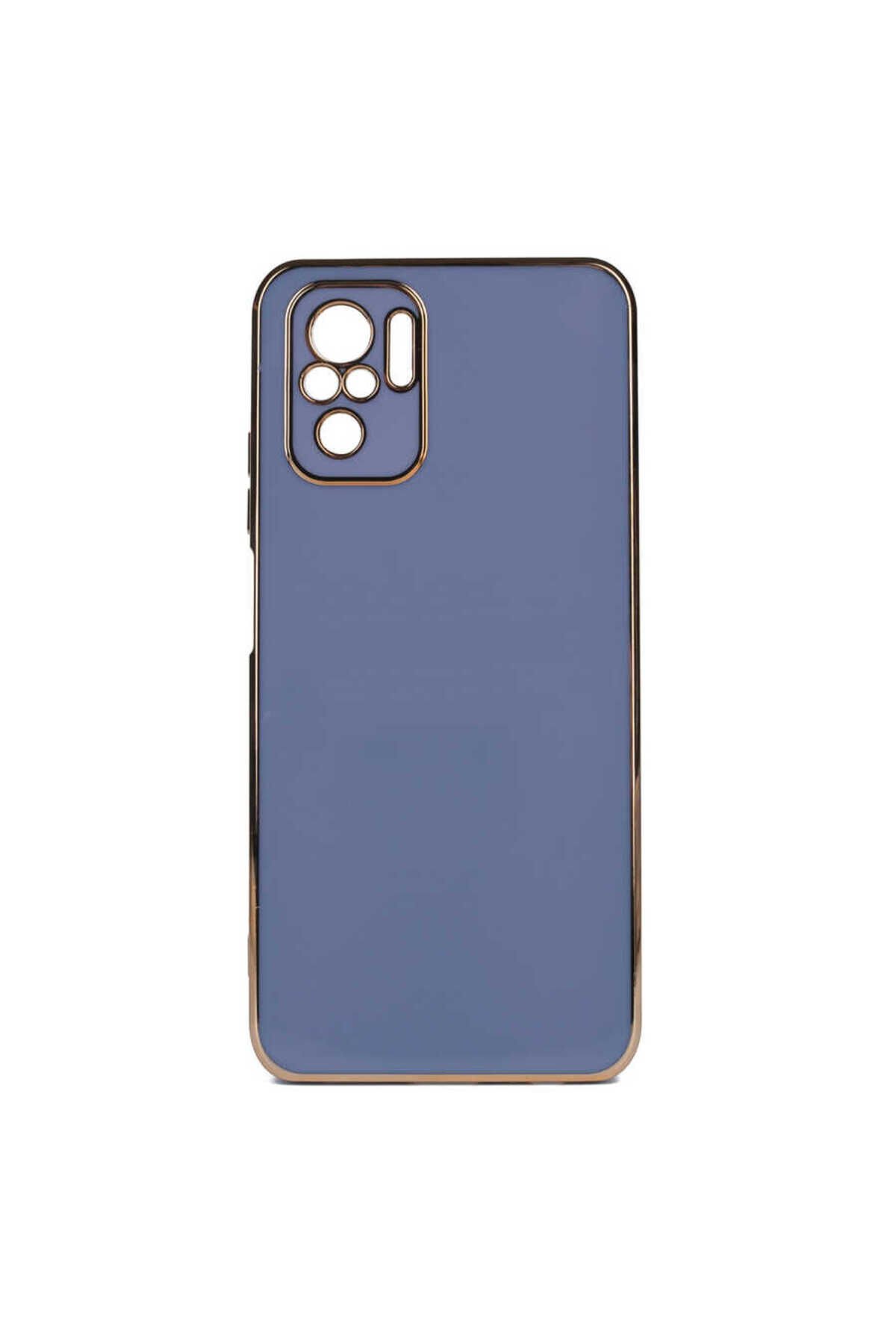 Poco M5S Kılıf BSAY Bark Kapak - Beyaz Mavi Açık