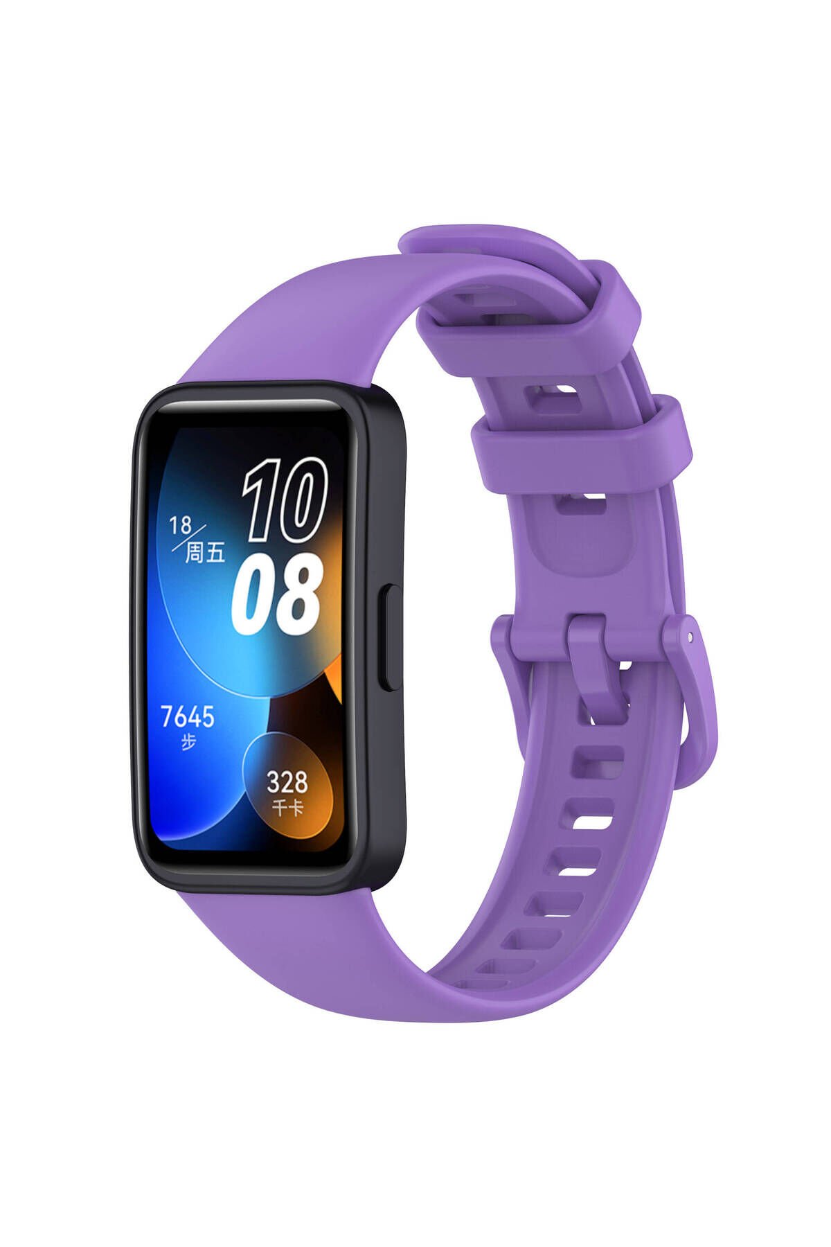 Huawei Band 8 Uyumlu Klasik BSAY Kordon-Lacivert Mor