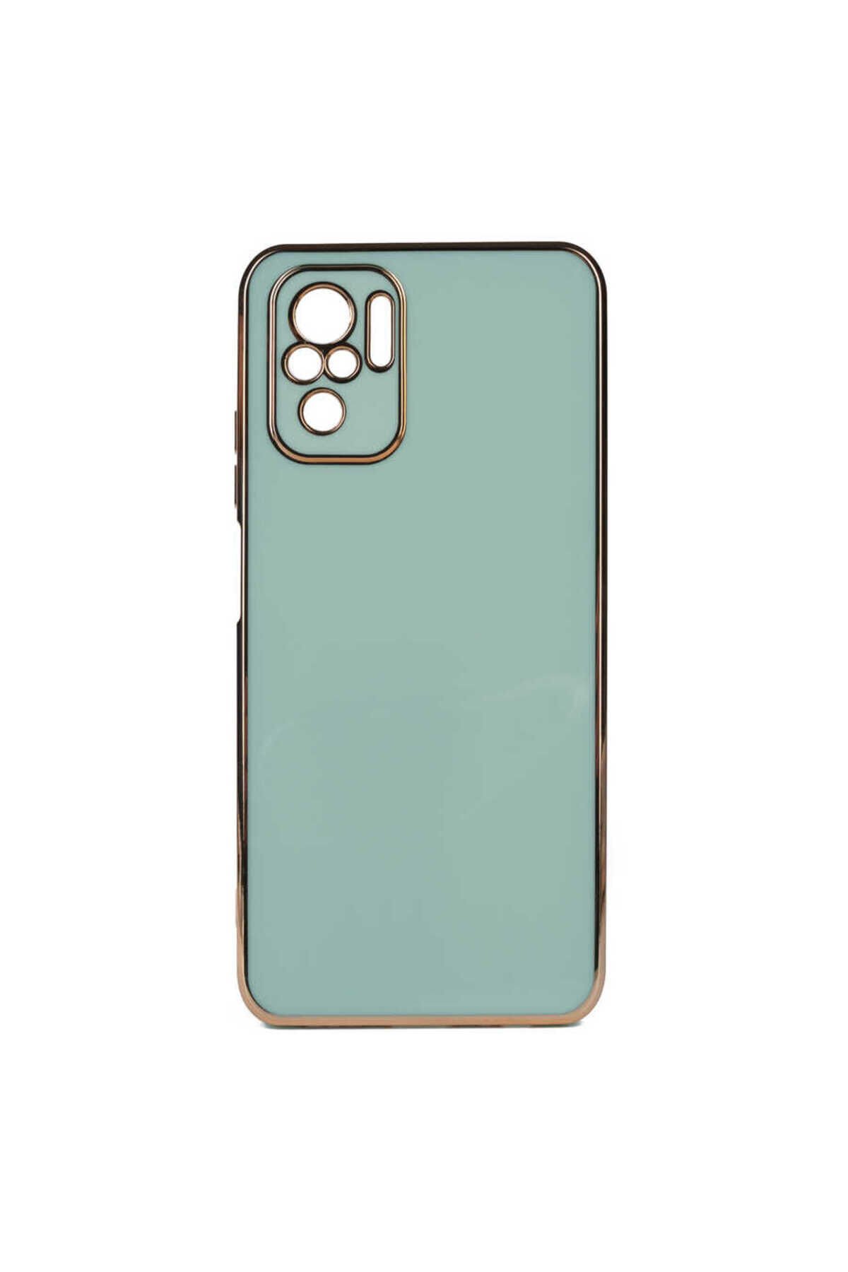 Poco M5S Kılıf BSAY Bark Kapak - Beyaz Açık Yeşil