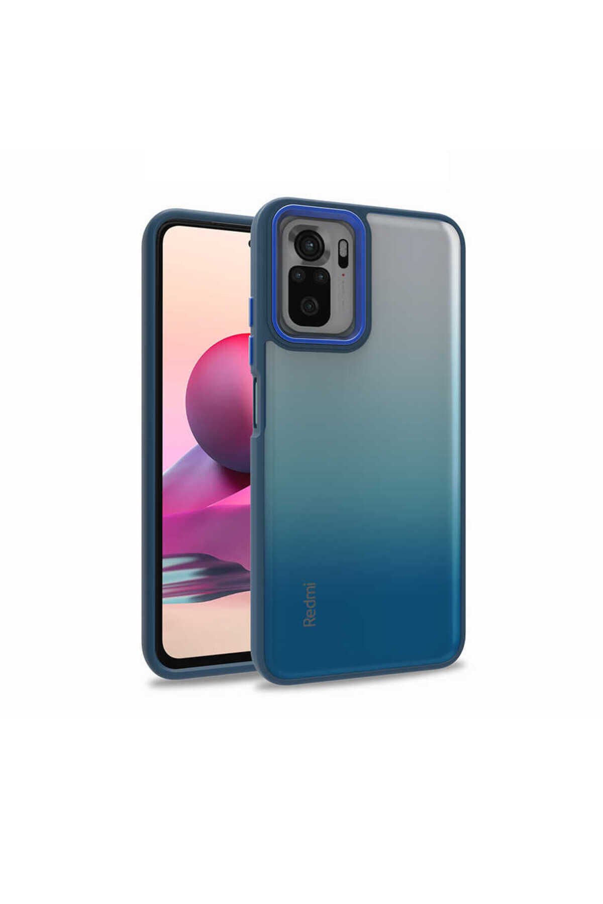 Poco M5S Kılıf ASMA Flora Kapak - Rose Gold Rose Gold