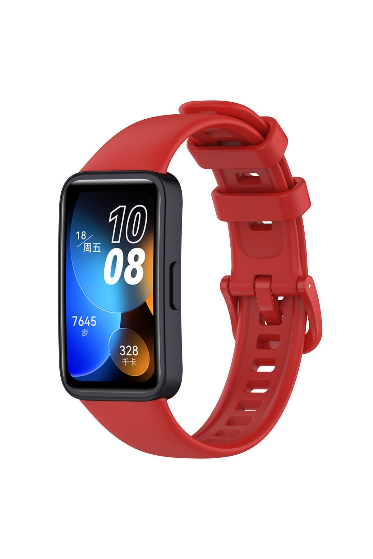 Huawei Band 8 Uyumlu Klasik BSAY Kordon-Lacivert Kırmızı