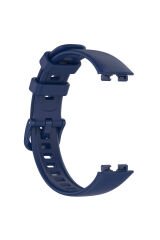 Huawei Band 8 Uyumlu Klasik BSAY Kordon-Lacivert Kırmızı