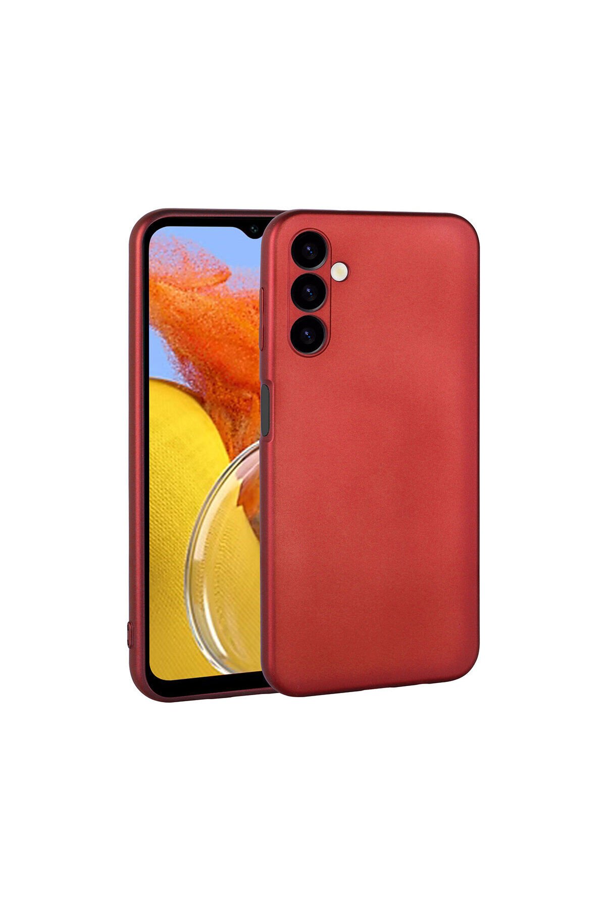 Galaxy M14 Kılıf BSAY Premier Silikon Kapak - Kırmızı Kırmızı