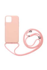 iPhone 12 Mini Uyumlu BSAY Ropi Kılıf-Lacivert Pembe Açık