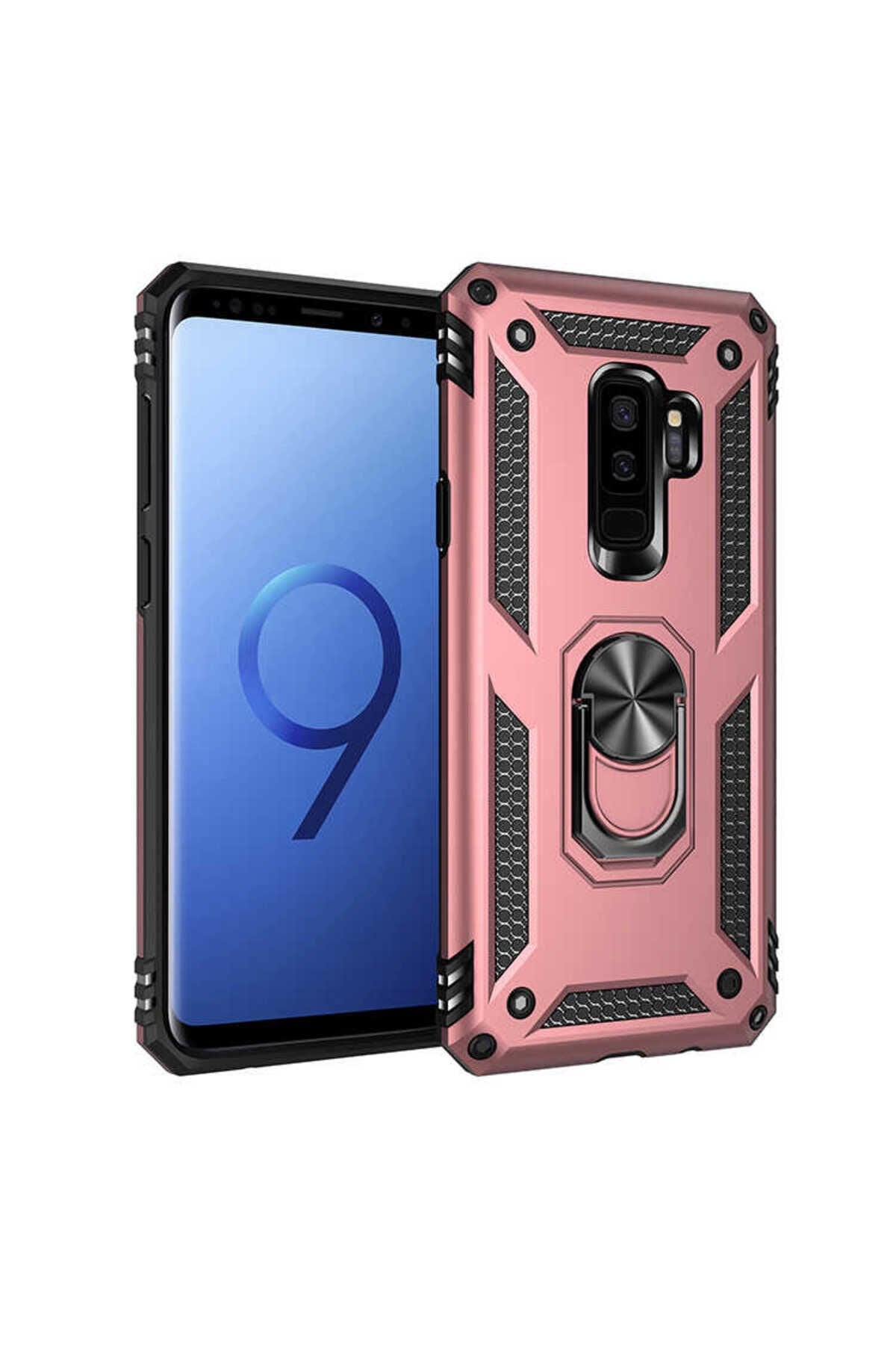 Galaxy S9 Plus Kılıf GZST Vega Kapak - Rose Gold Rose Gold