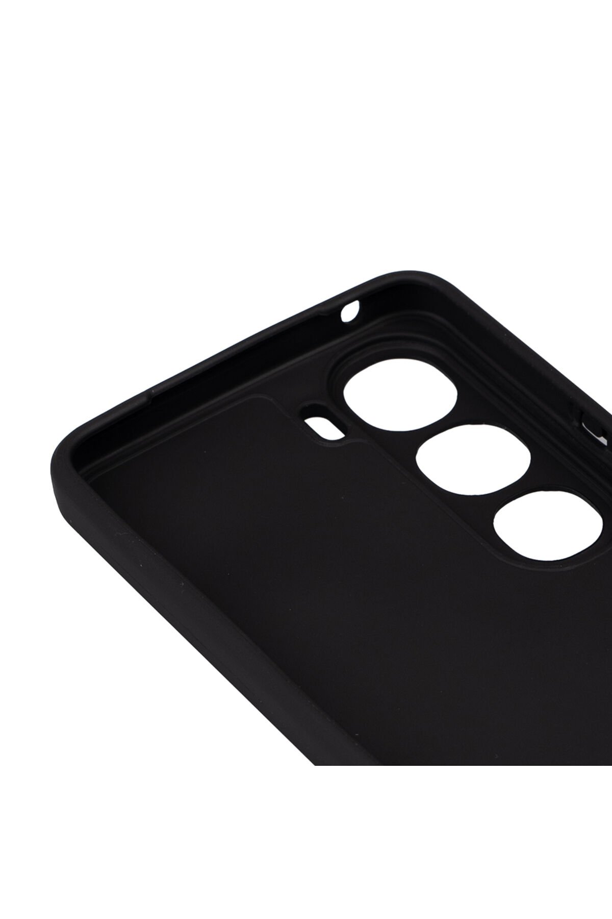 Vivo V40 Lite Uyumlu Kılıf GZST Biye Silikon-Siyah Siyah