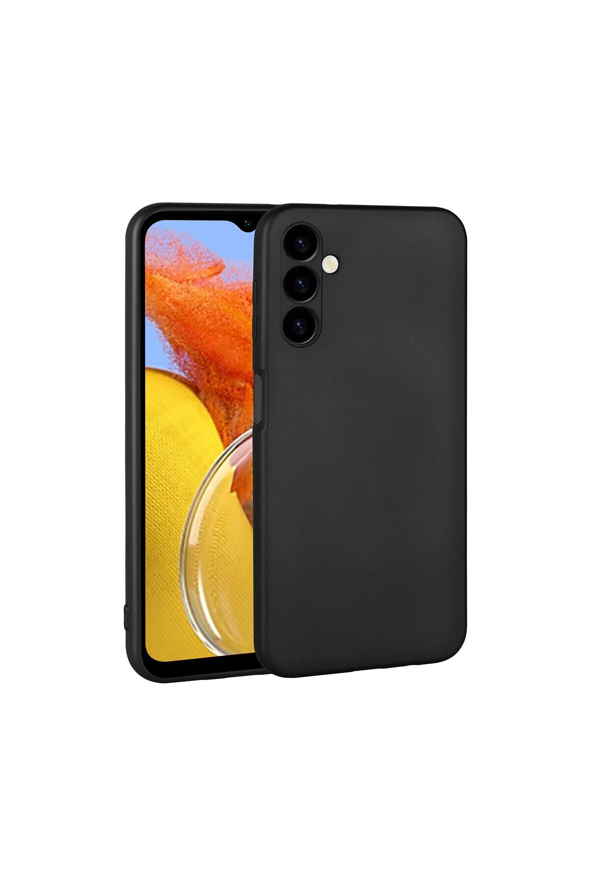 Galaxy M14 Kılıf BSAY Premier Silikon Kapak - Kırmızı Siyah