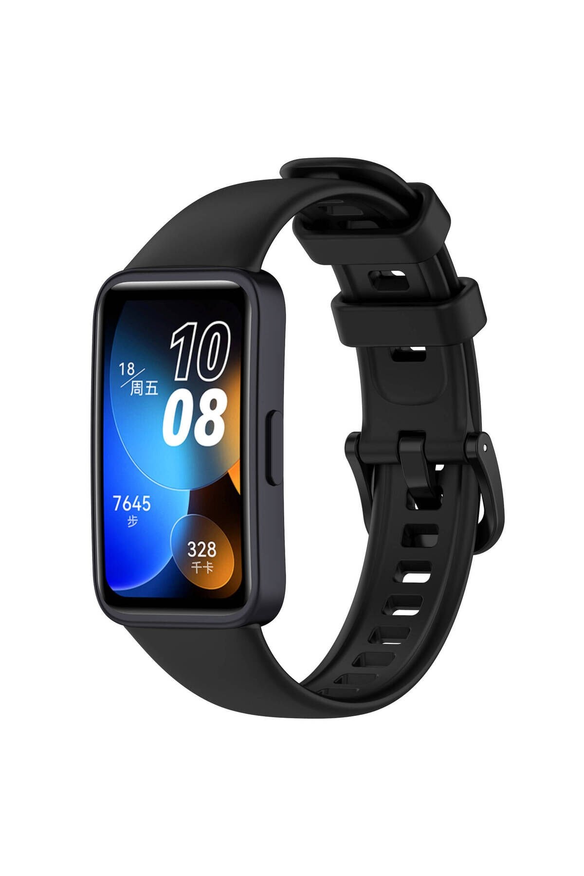 Huawei Band 8 Uyumlu Klasik BSAY Kordon-Lacivert Siyah