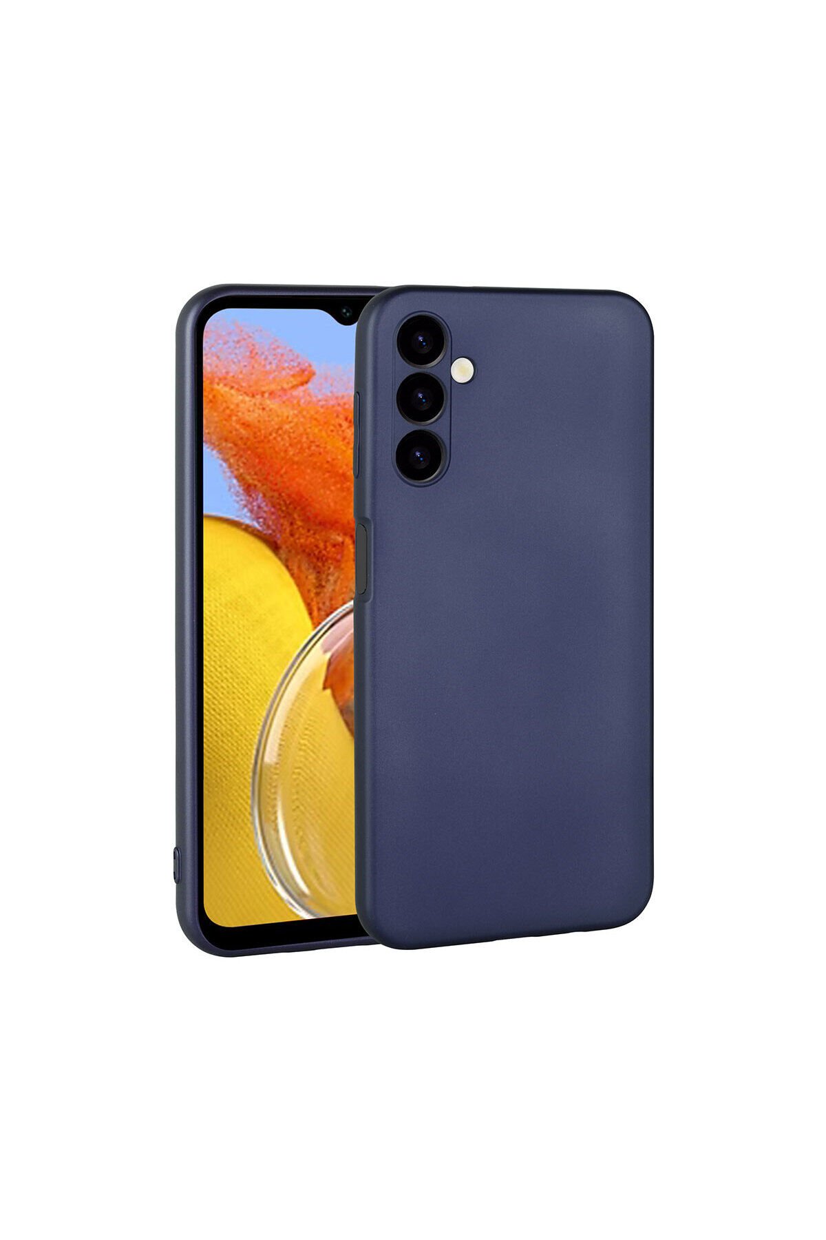 Galaxy M14 Kılıf BSAY Premier Silikon Kapak - Kırmızı Lacivert