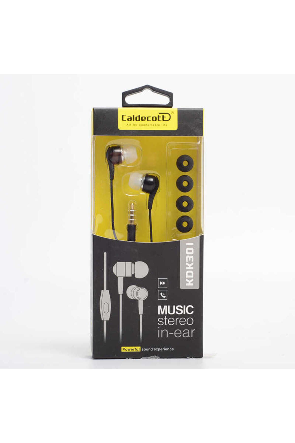 KDK-301 3.5mm Kulaklık - Siyah Siyah