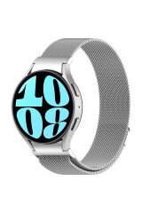 Galaxy Watch 6 40mm Uyumlu KRD-01 Metal BSAY Kordon-Siyah Pembe