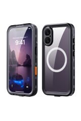 iPhone 17 Kılıf 1-1 Su Geçirmez Kılıf - Siyah
