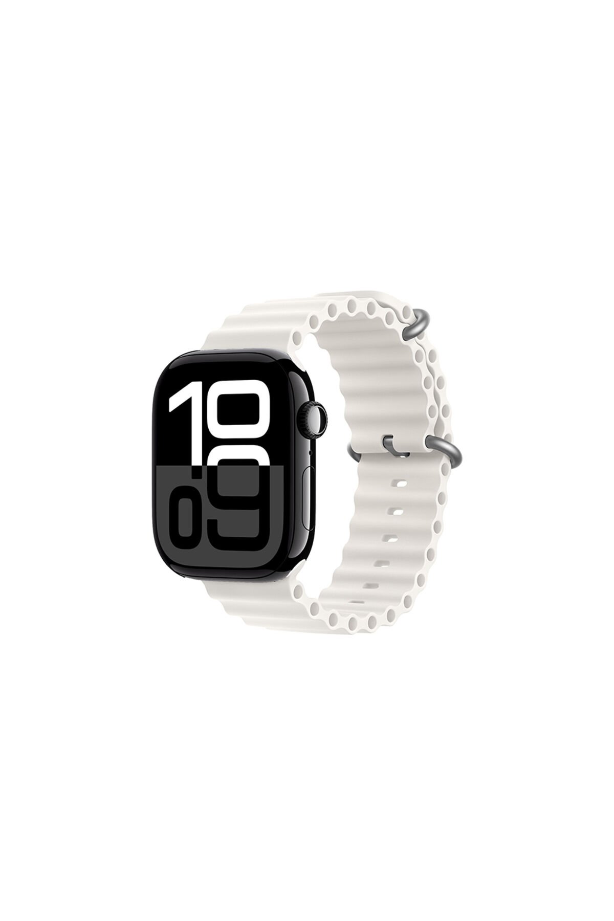 Watch 10 46mm Uyumlu ANKY KRD-75 Silikon Kordon-Beyaz