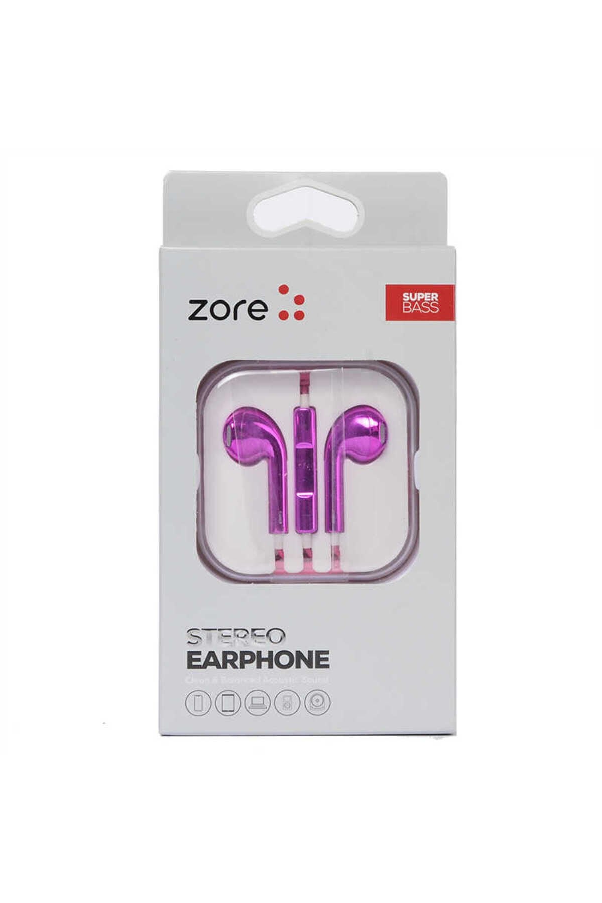 EP5 Basıc Serisi 3.5mm Kulaklık - Mor Mor