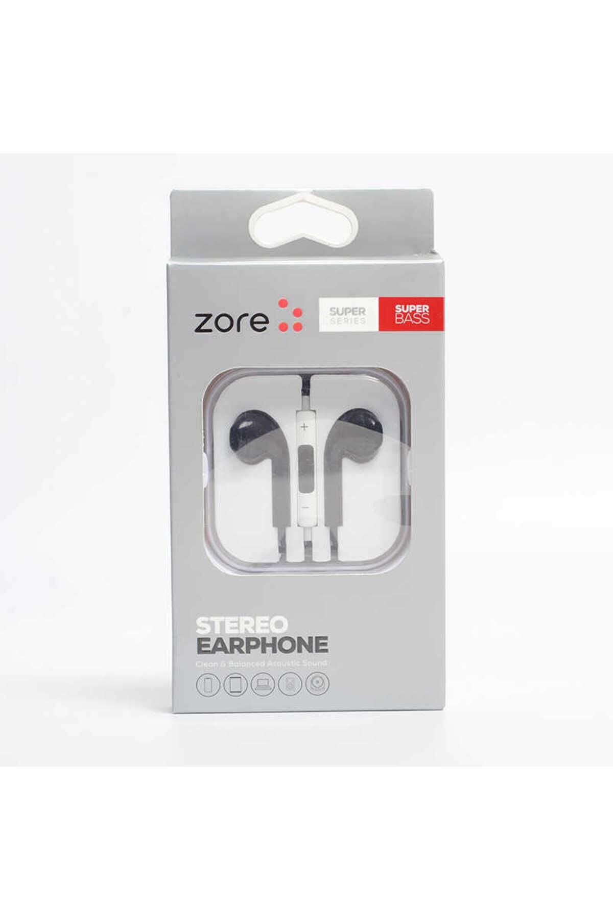 Zore EP5 Basıc Serisi 3.5mm Kulaklık - Siyah Siyah