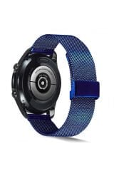 Galaxy Watch 46mm Uyumlu KRD-45 22mm Metal BSAY Kordon-Mavi Mavi