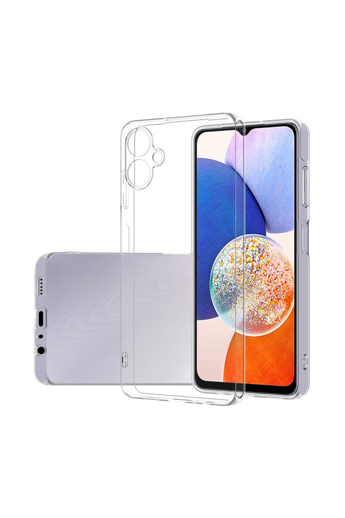 Galaxy A06 Kılıf KLFK Süper Silikon Kapak-Şeffaf Şeffaf