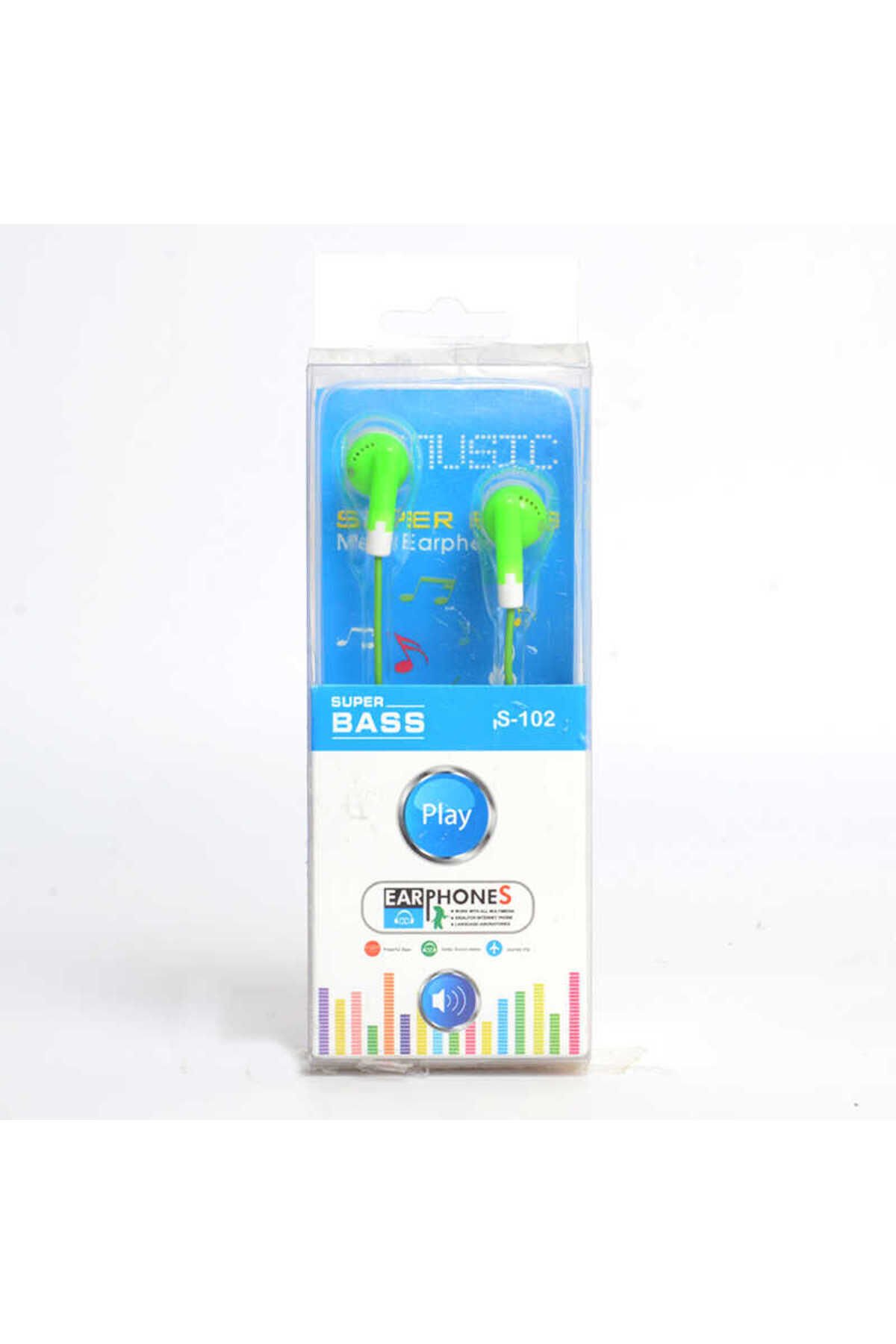 S-102 3.5mm Kulaklık - Yeşil Yeşil