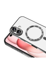 iPhone 16 Kılıf Kamera Korumalı Magsafe Wireless Şarj Özellikli Zore Demre Kapak - Desert Titanyum Yeşil