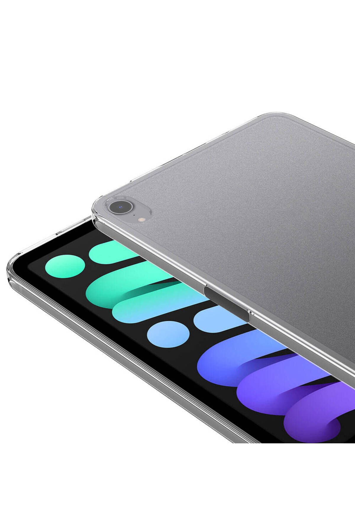 iPad Mini 2021 (6 Nesil) Kılıf Uyumlu BSAY Tablet Süper Silikon Kapak-Renksiz Renksiz
