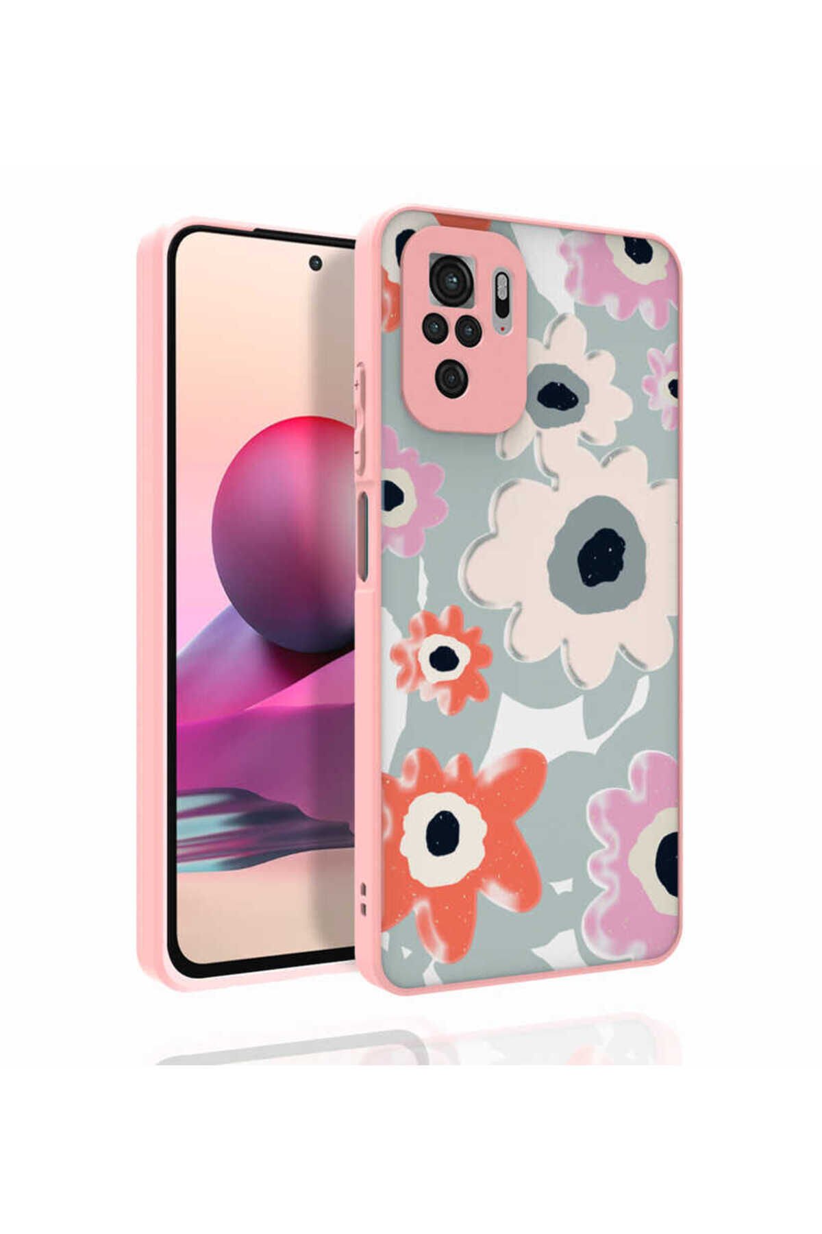 Poco M5S Kılıf Desenli Kamera Korumalı Parlak BSAY Nora Kapak - NO5 No5