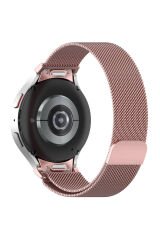 Galaxy Watch 6 Classic 47mm Uyumlu KRD-01 Metal BSAY Kordon-Pembe Gri