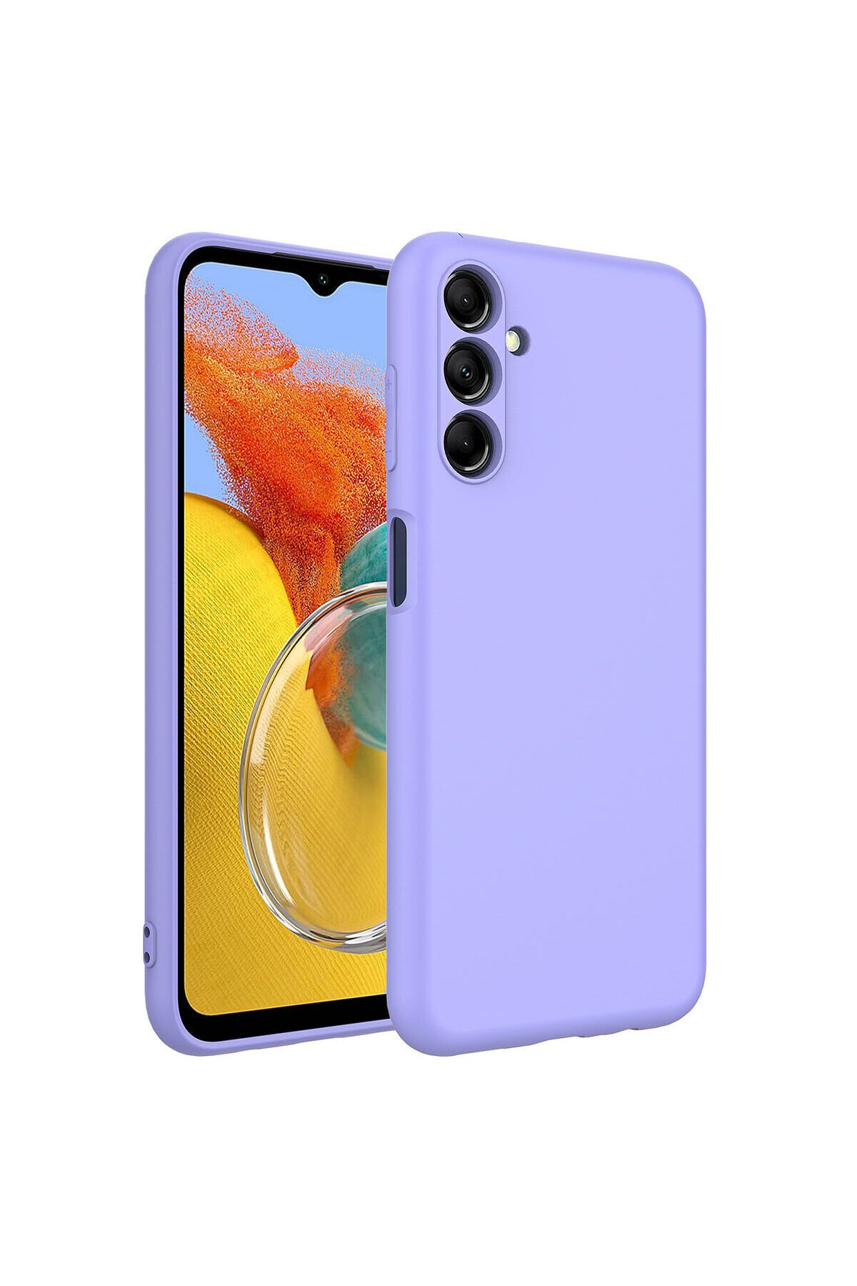 Galaxy M14 Kılıf BSAY Mara Lansman Kapak - Lila Siyah