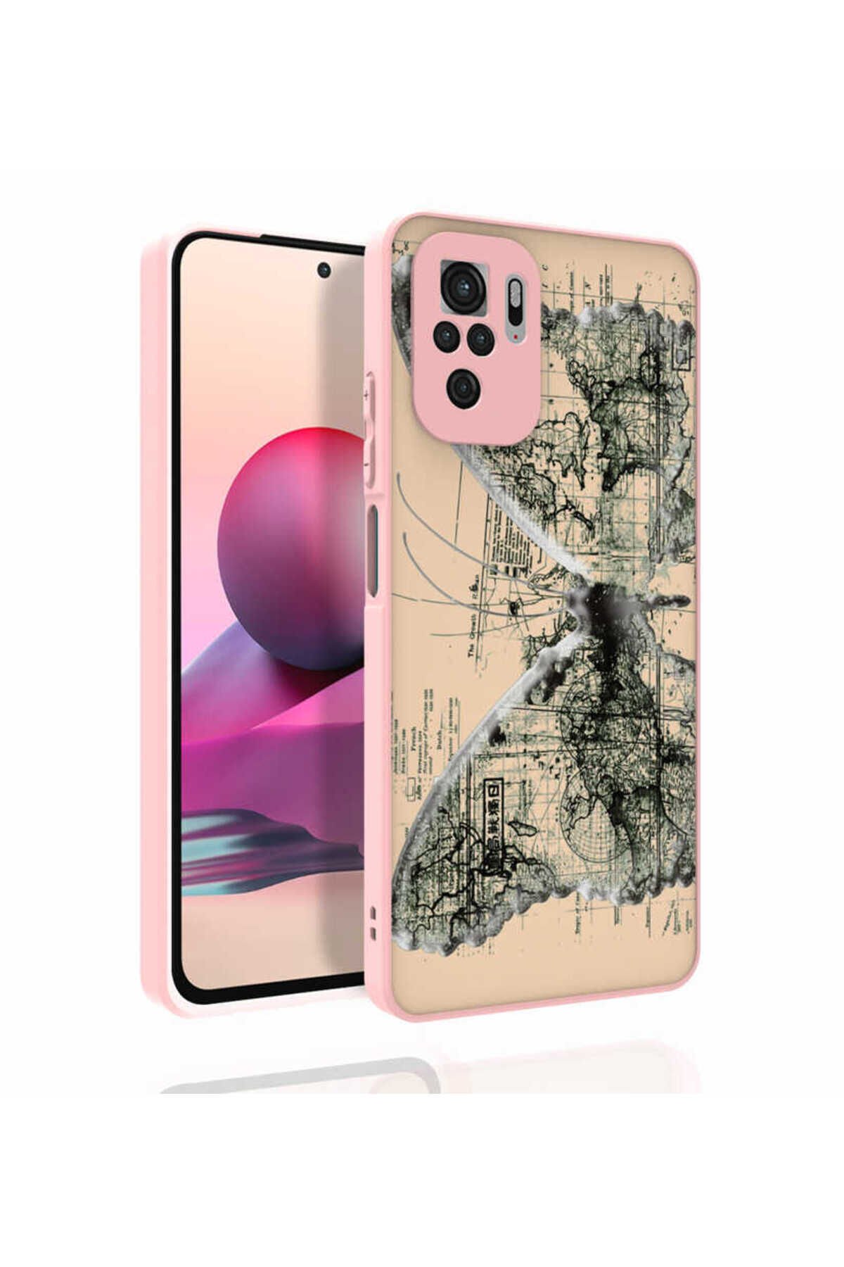 Poco M5S Kılıf Desenli Kamera Korumalı Parlak OYO Nora Kapak - NO4 No4