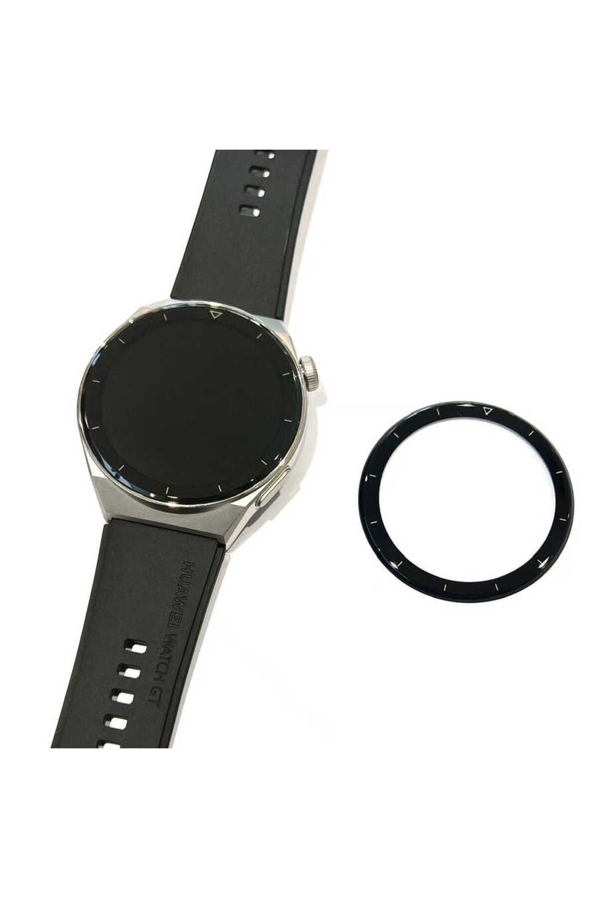 Huawei Watch GT 3 Pro 46mm BSAY PMMA Pet Saat Ekran Koruyucu - Siyah