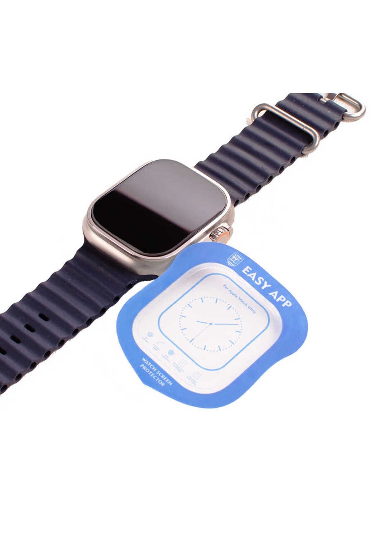 Watch Ultra 49mm BSAY Easy Cam Ekran Koruyucu - Renksiz Şeffaf