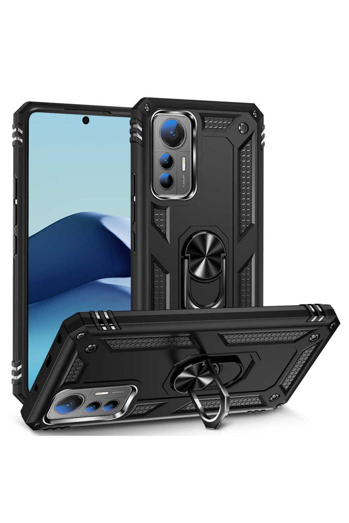 Mi 12 Lite Kılıf BSAY Vega Kapak - Siyah Siyah