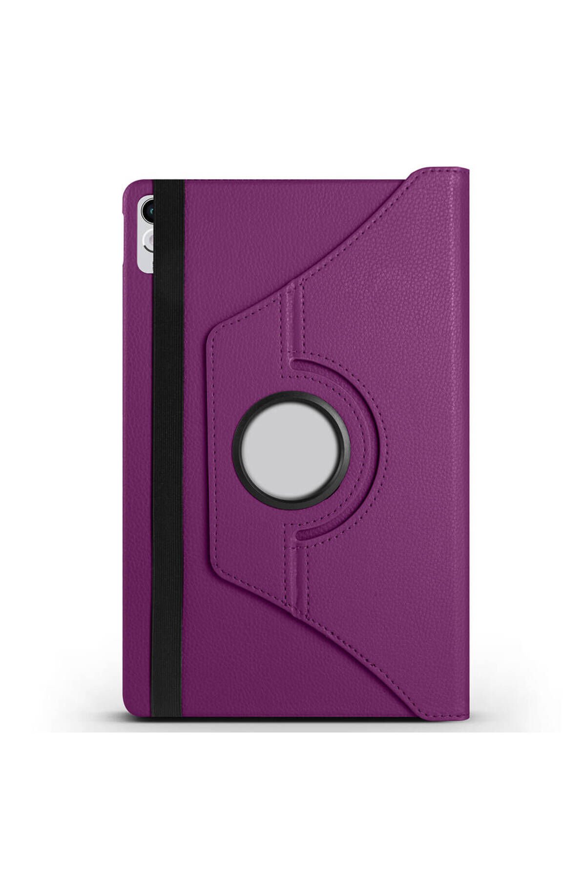 Lenovo Tab P11 11.5 (2.Nesil) TB350UF Uyumlu BSAY Dönebilen Standlı Kılıf-Siyah Mor