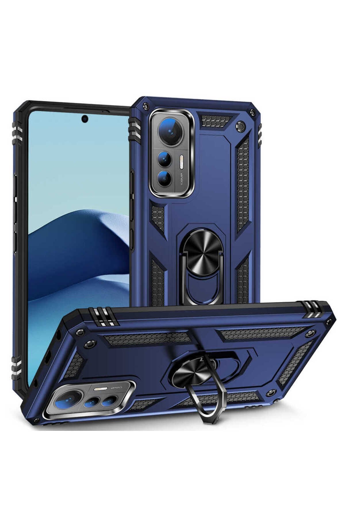 Mi 12 Lite Kılıf BSAY Vega Kapak - Siyah Mavi